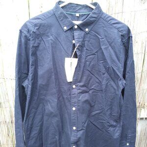 Piero Lusso Men's Navy Button Down - L - NWT